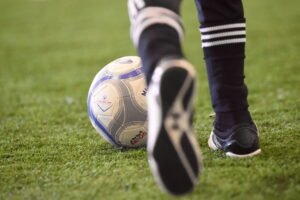 Soccer skills training on indoor turf at Westmont Yard