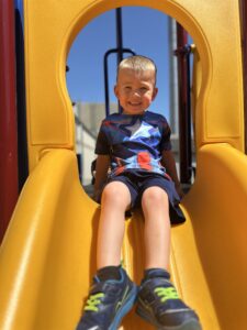 Outdoor playground equipment for Active Childcare children at Westmont Yard Westmont IL