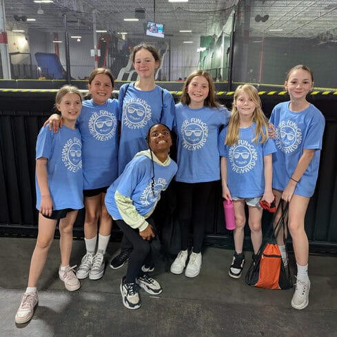 Kids at FUN Camp summer day camp at Westmont Yard indoor sports complex in Westmont IL