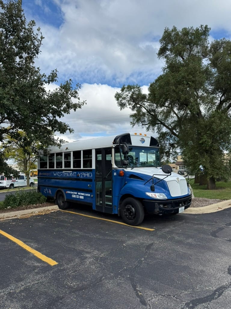 After School Sports at Westmont Yard bus for children from schools in DuPage County districts 58, 60, 61, 66, 68, and 201.