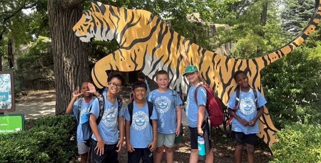 After School Sports Fun Camp field trip to the zoo on bus